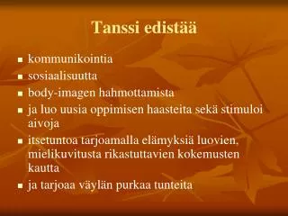 tanssi edist