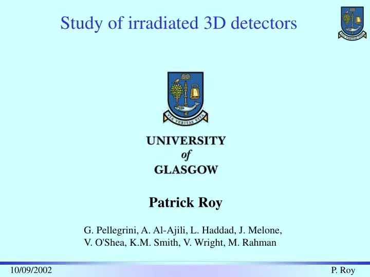 study of irradiated 3d detectors