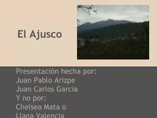 el ajusco