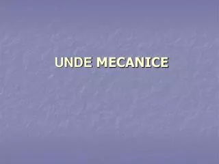 unde mecanice