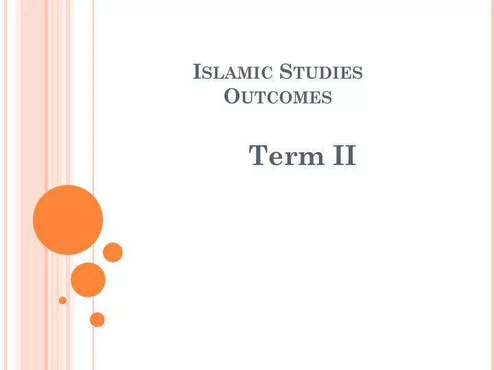 islamic studies outcomes