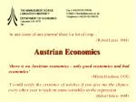 Austrian Economics - slide 1