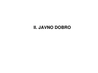 ii javno dobro
