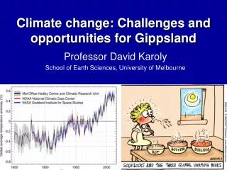 Professor David Karoly School of Earth Sciences, University of Melbourne