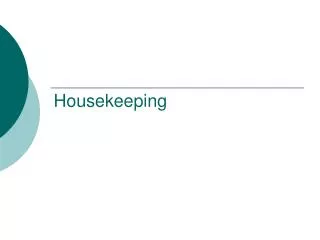 housekeeping