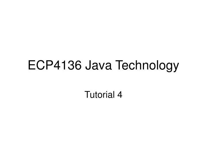 ecp4136 java technology
