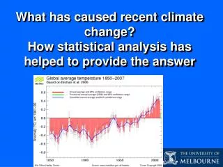 What has caused recent climate change? How statistical analysis has helped to provide the answer