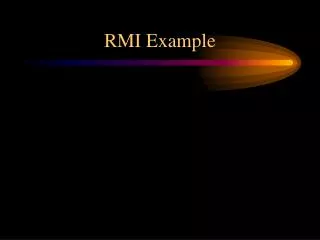 RMI Example