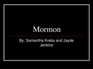 Mormon