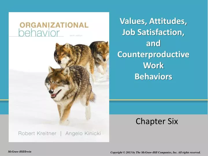 values attitudes job satisfaction and counterproductive work behaviors