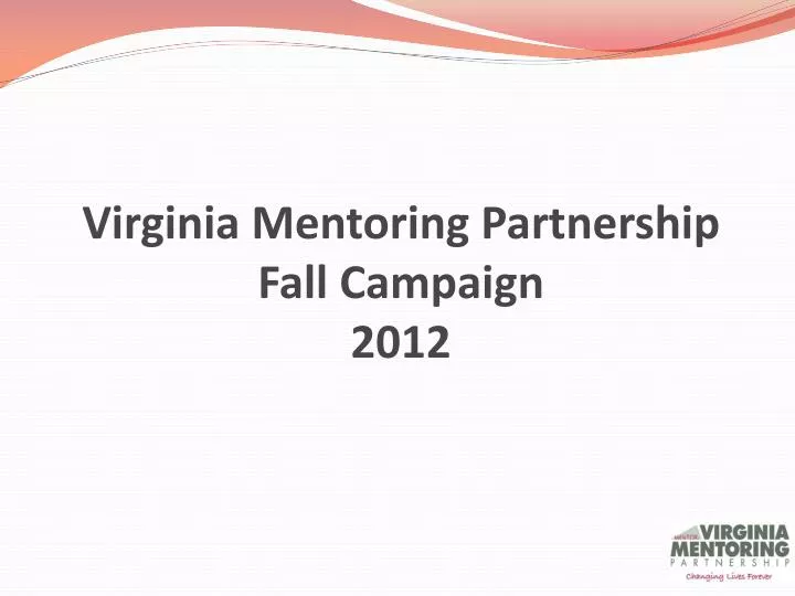 virginia mentoring partnership fall campaign 2012