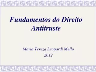 fundamentos do direito antitruste