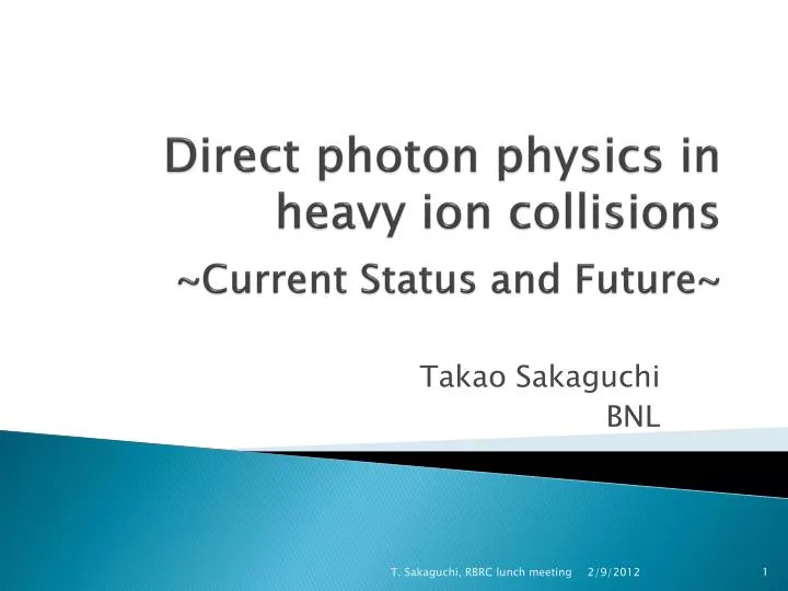 direct photon physics in heavy ion collisions current status and future