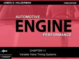 CHAPTER 11 Variable Valve Timing Systems