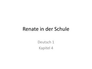 renate in der schule