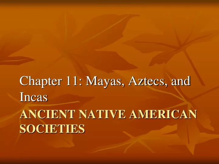 ancient native american societies