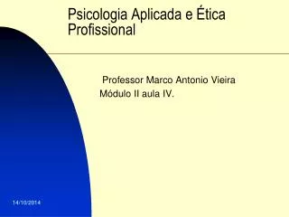 psicologia aplicada e tica profissional