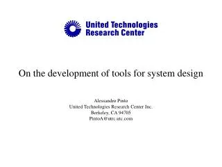 On the development of tools for system design