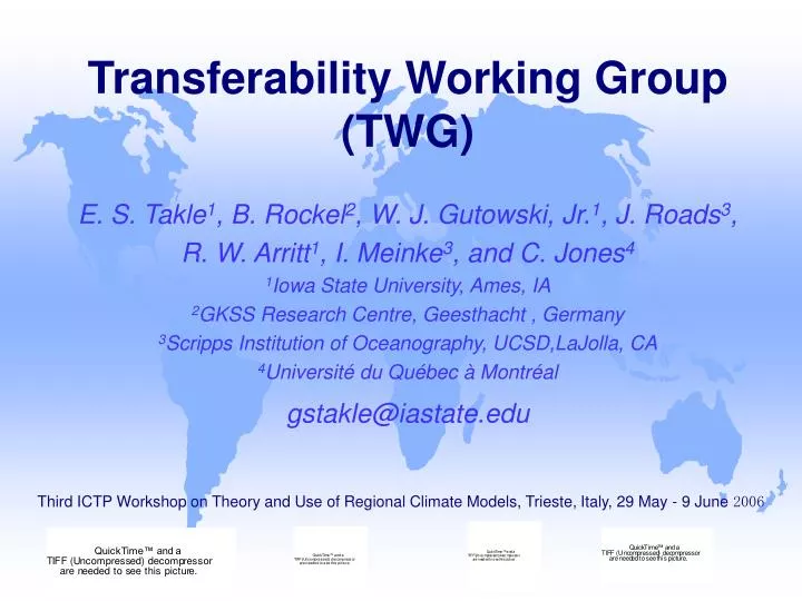 transferability working group twg