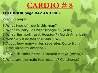 TEXT BOOK page RA2 AND RA3 Reading maps What type of map is this map?