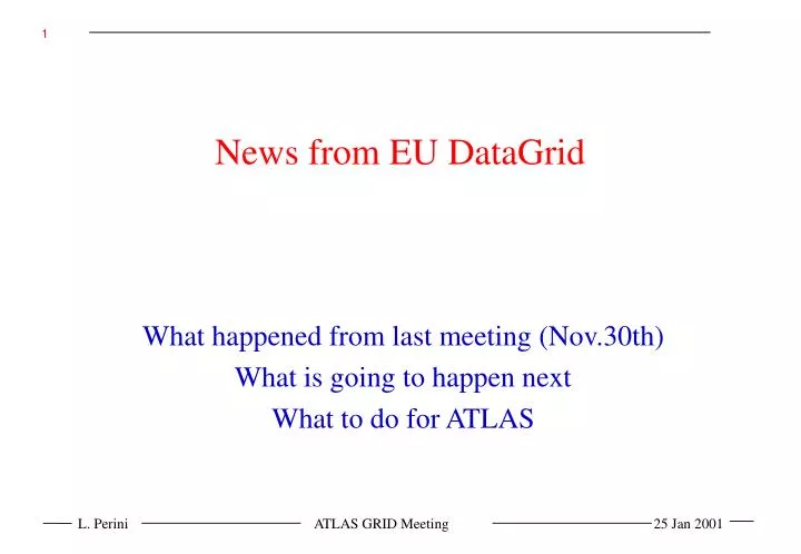 news from eu datagrid