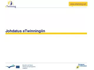 johdatus etwinningiin