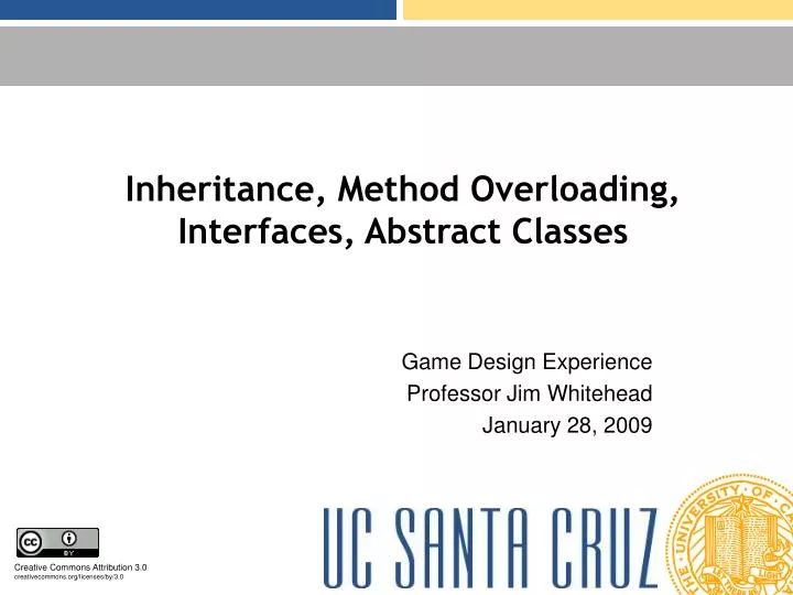 inheritance method overloading interfaces abstract classes
