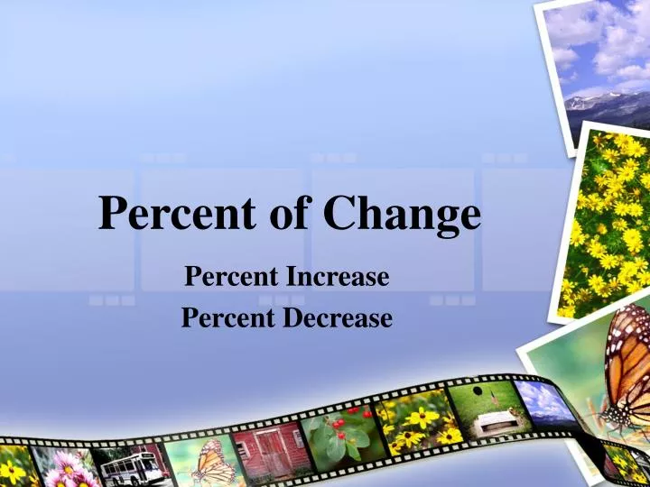 percent of change