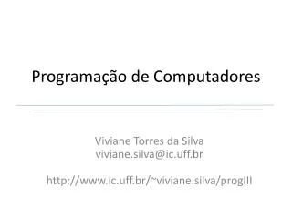 programa o de computadores