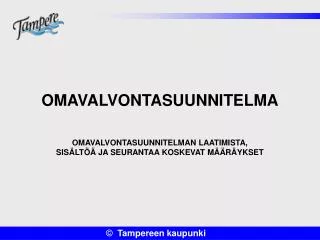 omavalvontasuunnitelma