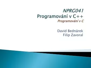 nprg0 4 1 programov n v c programov n v c