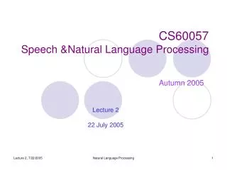 cs60057 speech natural language processing