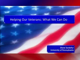Helping Our Veterans: What We Can Do