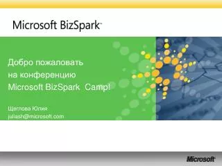 microsoft bizspark camp