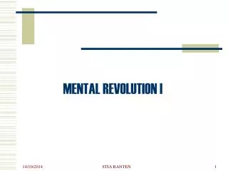 mental revolution i