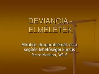 deviancia elm letek