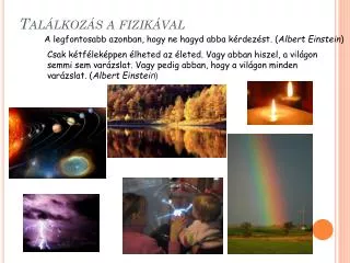 tal lkoz s a fizik val