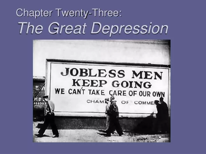 chapter twenty three the great depression