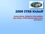 2009 ITRS Kickoff - slide 1