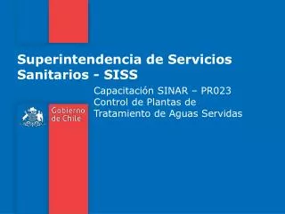 superintendencia de servicios sanitarios siss