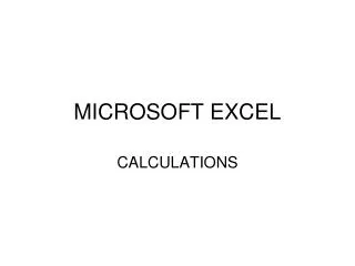 microsoft excel