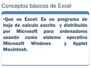 conceptos b sicos de excel