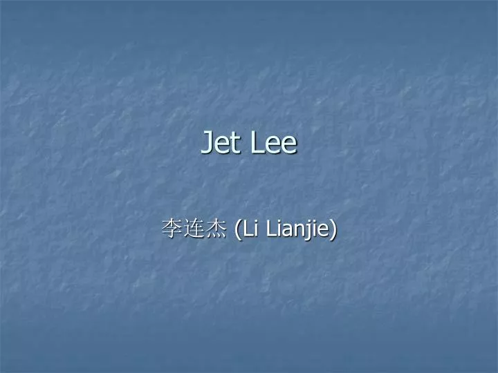 jet lee