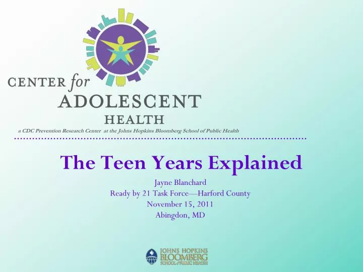 the teen years explained
