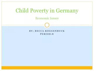 Child Poverty in Germany