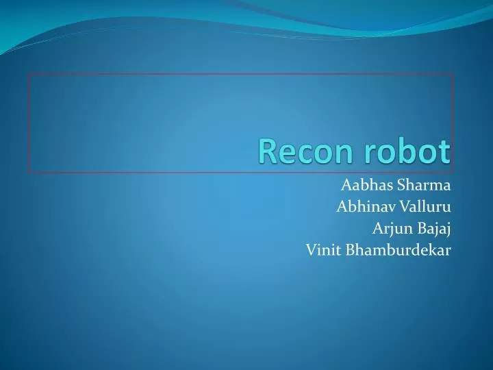 recon robot