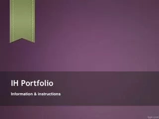 IH Portfolio