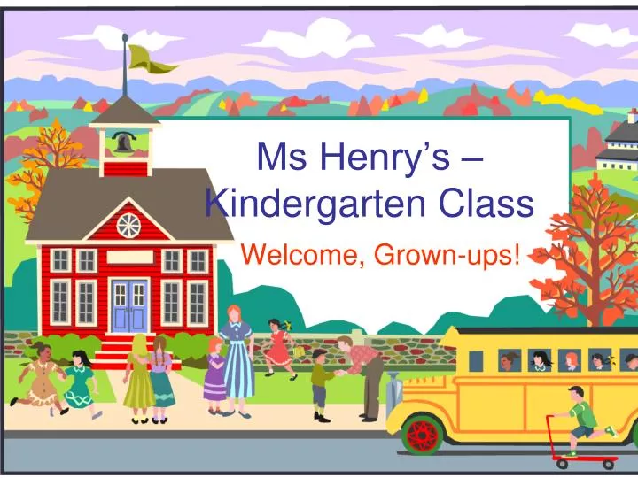 ms henry s kindergarten class
