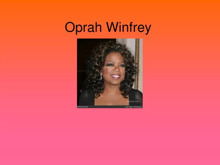 oprah winfrey