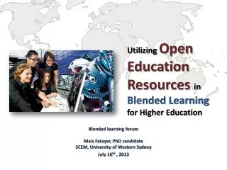 Utilizing Open Education Resources in Blended Learning for Higher Education